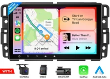 CAM+DVR+OBD+Android 14 Car Stereo Radio GPS Navigation DSP CarPlay For GMC Chevy