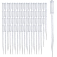 Zkupanx 100 PCS 3ML Pipettes Dropper - Disposable Plastic 3mL 100PCS 