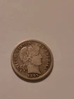 1897 Barber Dime. Free Shipping!