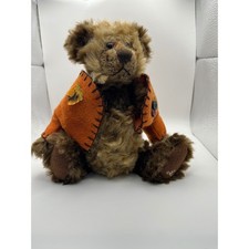 Lorraine Chien Ganz Cottage Collectibles Teddy Bear Jointed Orange Jacket LCC