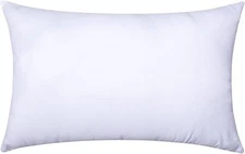MIULEE Throw Pillow Insert Premium Stuffer Sham 12x20 Inch, White 