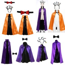 Halloween Christmas Cloak Masquerade Party Cape Magician Vampire Costume Set