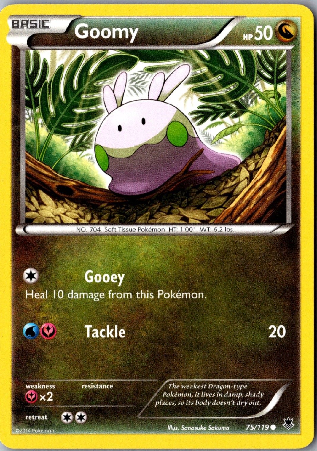 Goomy 75/119 Common Phantom Forces Lightly Played Pokemon Card TCG Single