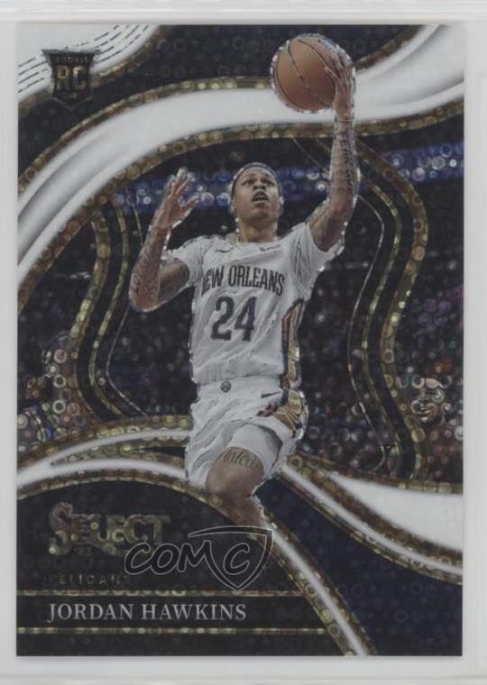 2023-24 Panini Select Courtside White Disco Prizm 55/75 Jordan Hawkins #280 4g8