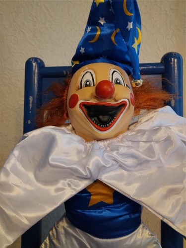 POLTERGEIST CLOWN PUPPE HALLOWEEN HORROR DISPLAY PROP - SPUK GRUSELIG 3' GROSS - Bild 2 von 4