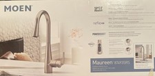 Moen Maureen Stainless Pull-down Kitchen Faucet w/Power Boost 87493SRS Free Ship
