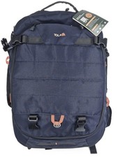 Carry-on Travel Backpack TSA Flight Approved Dual Laptop Duffle Large Blue