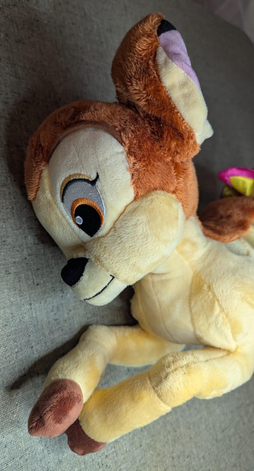 Disney Bambi Plush 13” Brand New No Tag With Butterfly Stuffed Animal