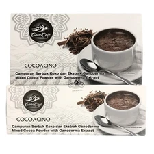 Gano Cafe Cocoacino Ganoderma Mixed Cocoa Drink 1 Box (15 Sachets) Malaysia
