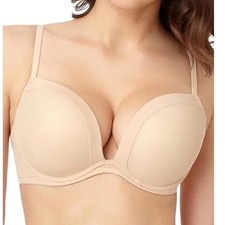 Le Mystere Infinite Possibilities Plunge Bra Nude Beige 32G