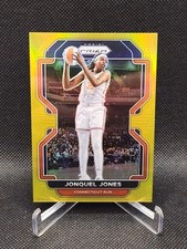 2022 Panini Prizm WNBA #97 Jonquel Jones Gold Prizm /10 Liberty Sun MVP SP