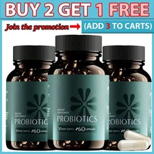 Bioma Probiotics for Digestive Health 3 In 1 Gut Health Probiotic 60 Caps