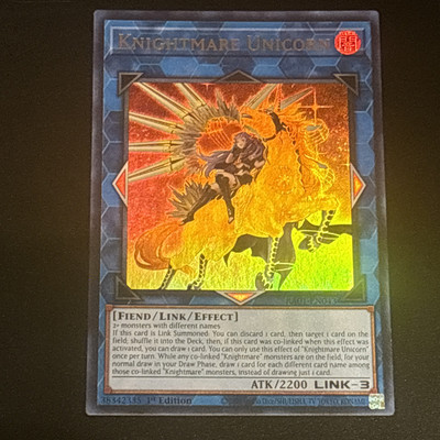 Knightmare Unicorn (Alternate Art) (UR) RA01-EN043 25th Anniversary Rarity...