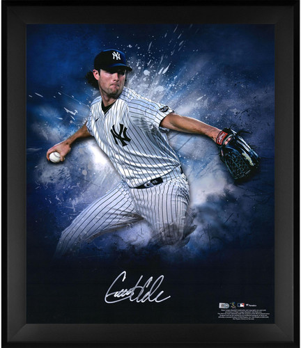Gerrit Cole New York Yankees Framed Signed 20" x 24" In Focus Photo