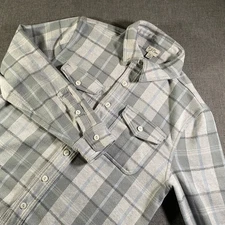 J. Crew Knit Flannel Shirt Mens Small Plaid Button Down Long Sleeve Casual