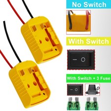 2x DIY Battery Adapter Compatible with DEWALT 18V 20 Wiring 18V Dock Power Wheel