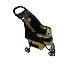 GEN7PETS Pet Stroller Jogger Carrier Dog Cat Travel Yellow Black