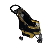 GEN7PETS Pet Stroller Jogger Carrier Dog Cat Travel Yellow Black