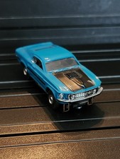 Nice Original 1415 HO Aurora Thunder jet 500 Mach 1 Mustang Lighter Blue Rare