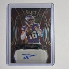 Panini Select Rookie Signatures Jaren Hall Maroon Prizm Auto /75 #RSI-JHA