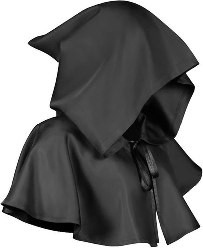 Halloween Gugel Mantel, Mittelalter Kapuzenumhang, Pagan Haube, Cosplay Hut - Bild 1 von 6