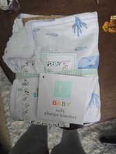 Brand new baby blanket, ocean themed by lush decor