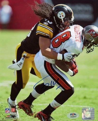 Pittsburgh Steelers HOF Troy Polamalu Signed Autographed 8x10 Photo PSA/DNA