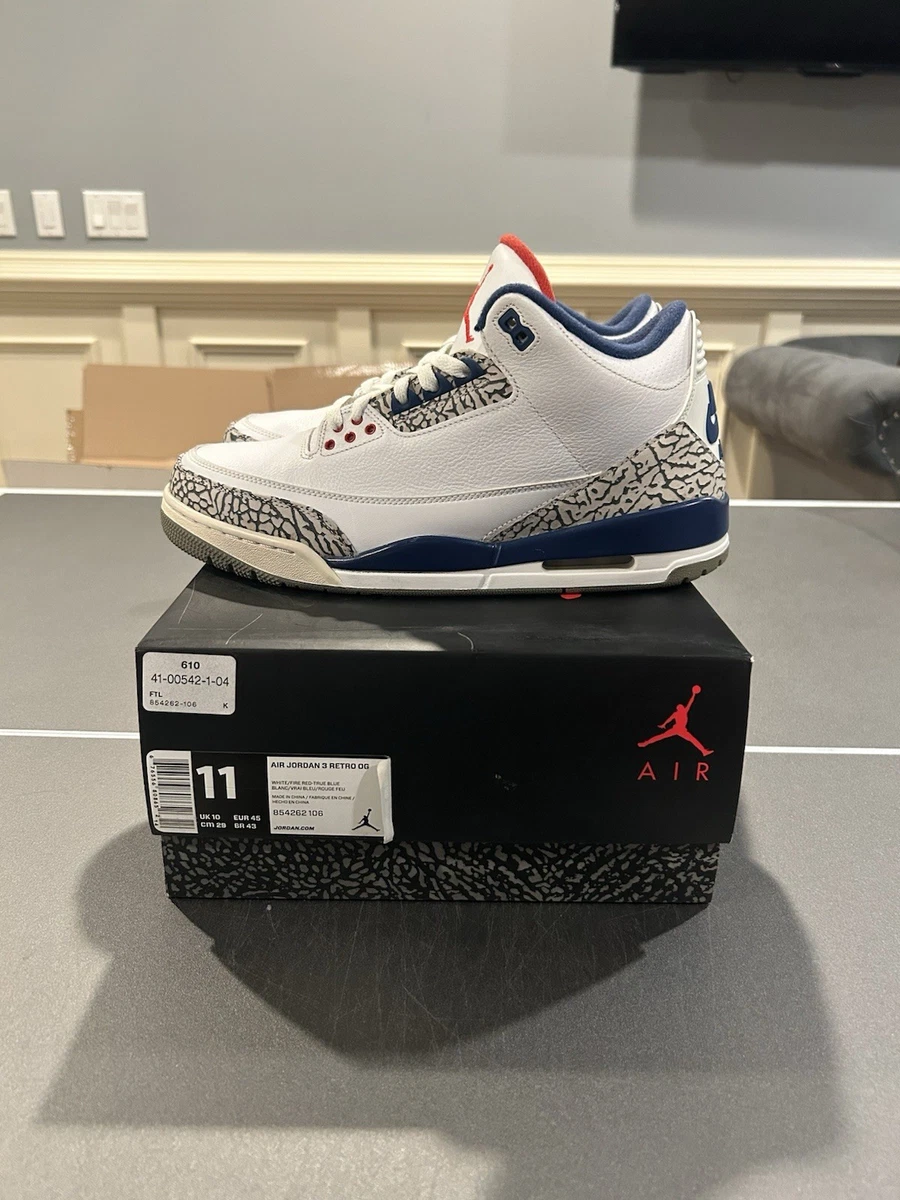 Jordan 3 Retro True Blue for Sale - Authenticity Guaranteed - eBay