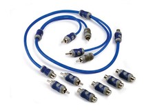 Kicker 46KIYFM Car Audio Amp Female Male RCA Y Adapter  Barrel Connectors KIYFM