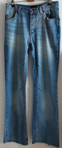 Roberto Cavalli, ROBERTO CAVALLI - MENS VINTAGE BLUE BOOTCUT JEANS 'JUSTCAVALLI' W28 L33