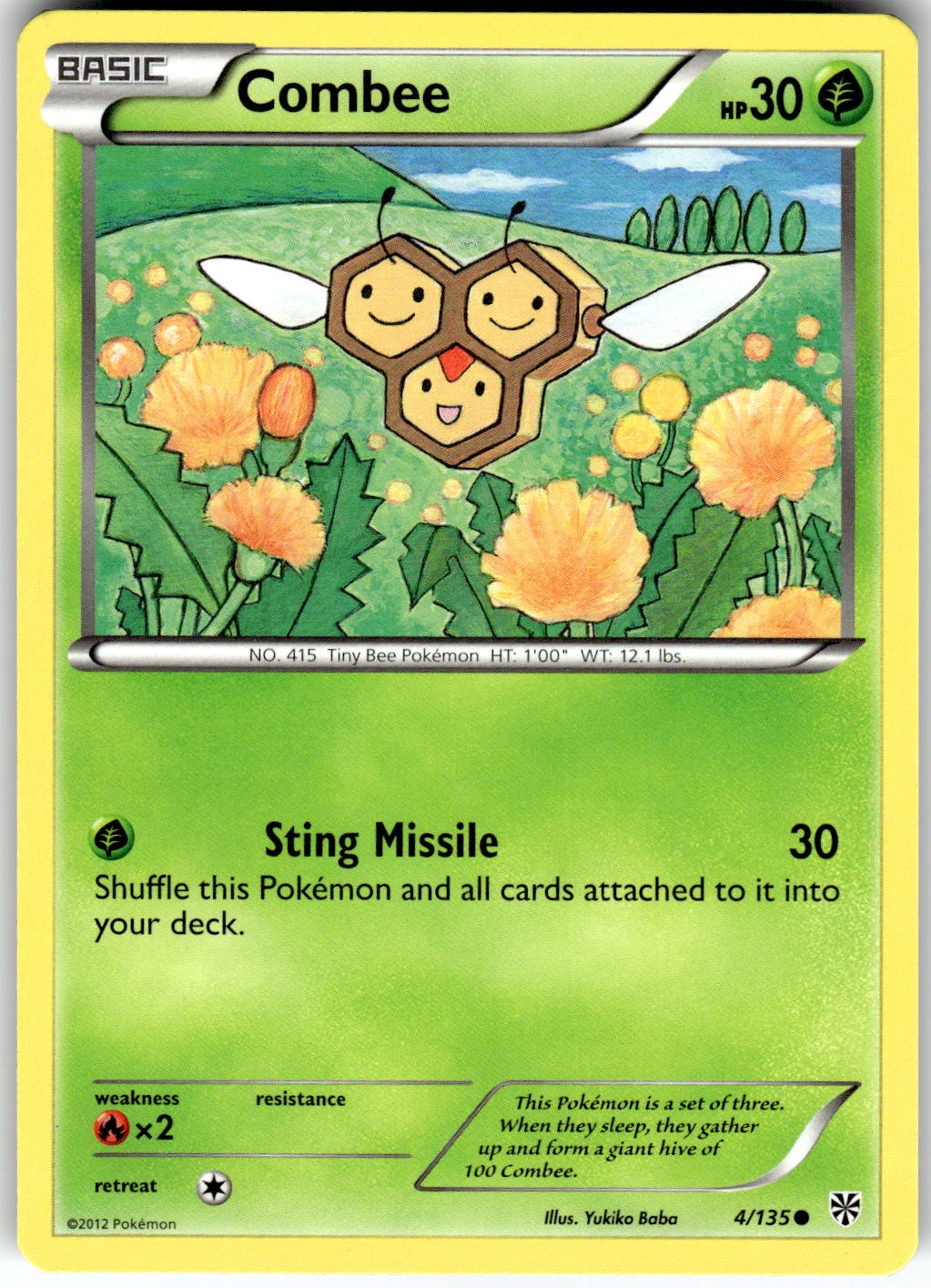Combee Plasma Storm 4/135 2013 NM
