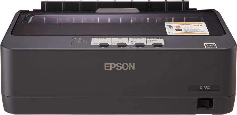 Epson C11CC24001 Dot Matrix Printer - Black NO POWER - Image 2 of 3