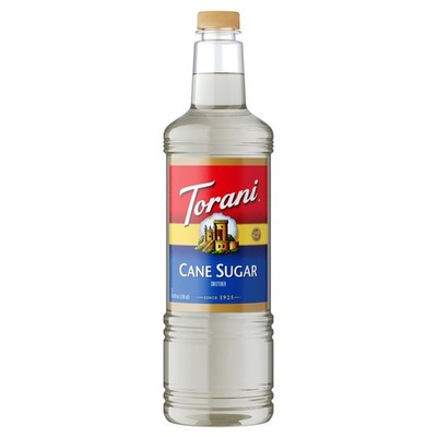 Torani Cane Sugar Sweetener Syrup - Bottle (1 L)