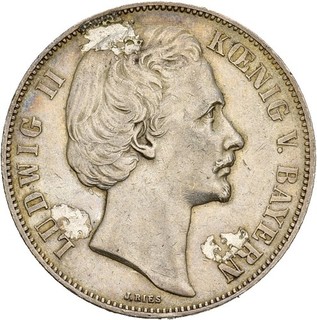 Künker: Bayern Ludwig II. 1 Taler 1871 Vereinstaler Friedenschluss Frankfurt
