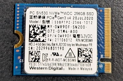 Western Digital PC SN530 NVMe 256GB SSD SDBPTPZ-256G 
