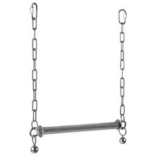 Bird Parrot Swing Large Stainless Steel Hanging Bird Swing Bird Cage Toy