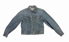 Vintage 70s Lee 101-J Denim Jacket Men Size 40 Blue Jean Trucker Light Wash USA