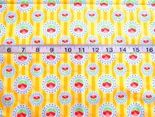 1 yd Cotton Fabric "Happy Mochi Yum Yum" by Monica Sofono-Snow by Lecien