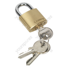 Image of Sealey Brass Body Padlock 30mm