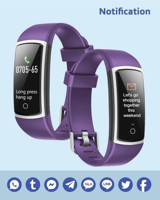 SmartWatch Fitnessuhr Pulsuhr, Schrittzähler, Kalorienzähler,