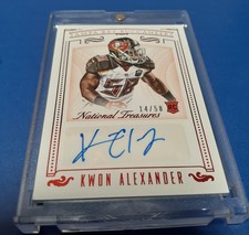 2015 NATIONAL TREASURES ROOKIE Signatures KWON ALEXANDER 14/58 Jersey No Red AU