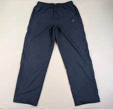 Vintage Y2K Nike Track Pants Adult Extra Large Navy Mesh Lined Gray Tag 