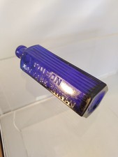 Vintage Colbalt Blue Bottle Chemist Apothecary Pharmacy Chemist Glass