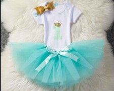 First Birthday Tutu Dress One Year Tutu Cake Outfit Size 12 Months