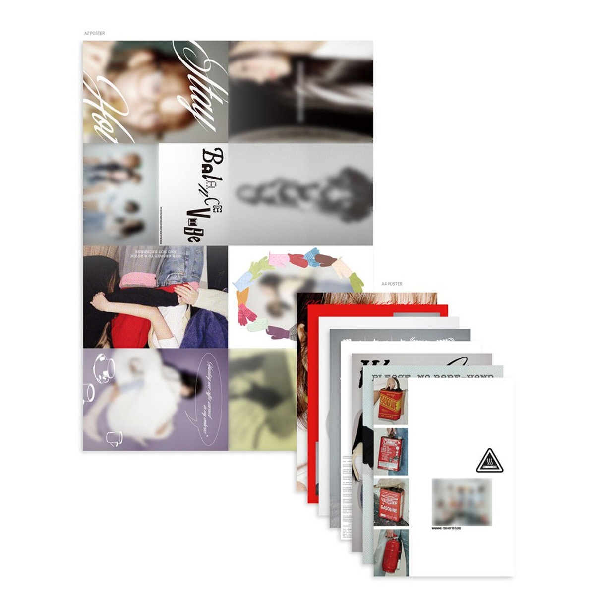 LE SSERAFIM HOT 5th Mini Album Tin Case VER CD KEYRING POSTCARD