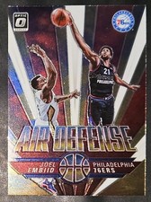 Joel Embiid 2021-22 Donruss Optic AIR DEFENSE Insert Card (no.5)
