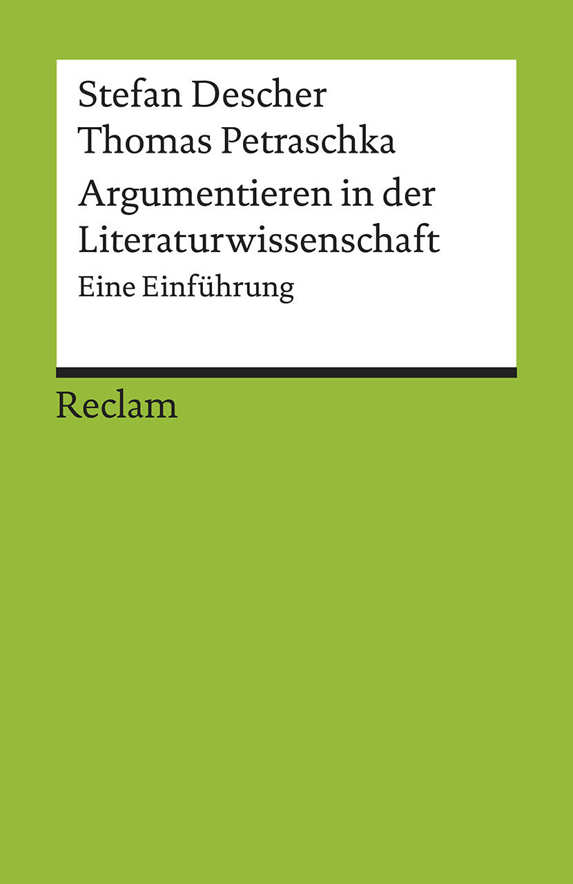 Thumbnail - Stefan Descher; Thomas Petraschka / Argumentieren In Der