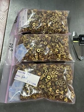 QTY 1 TRADESHIP BRASS SPUR PINION GEAR MOD 0.5 PITCH 16 TEETH 1/8” BORE SLOT CAR