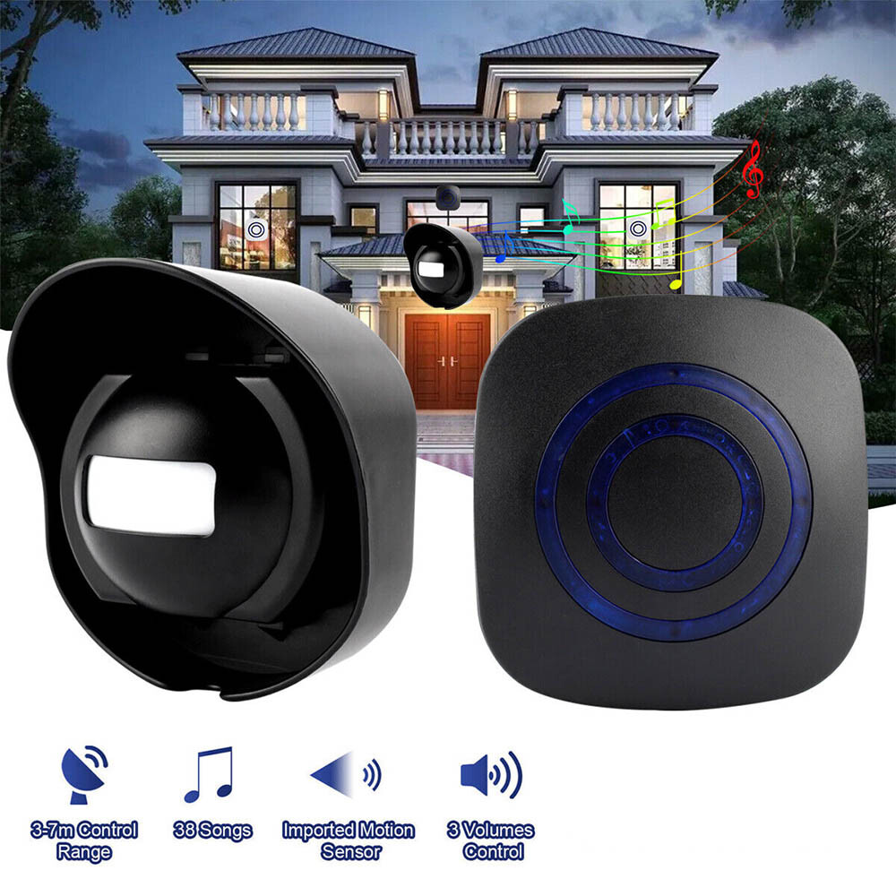 Wireless Doorbell PIR Motion Sensor Driveway Chime Alarm Home Security