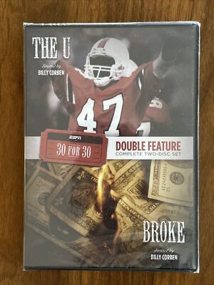 ESPN Films 30 For 30 Double Feature:  The U / Broke (DVD, 2014, 2 Discs) NEW